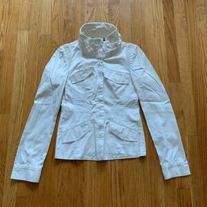 Womens 2003 Tom Ford Gucci Blazer White Ruched Collar size 40/S EUC!